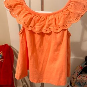Janie and Jack coral blouse. GUC size 3T